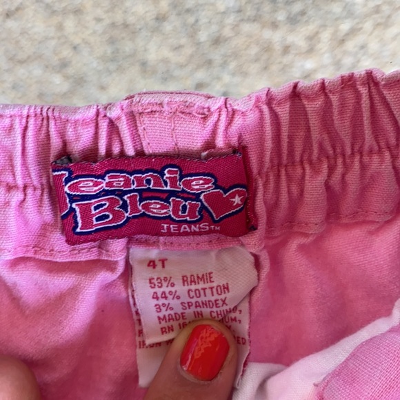 Jeanie Bleu Pink Jean Shorts - Picture 2 of 2